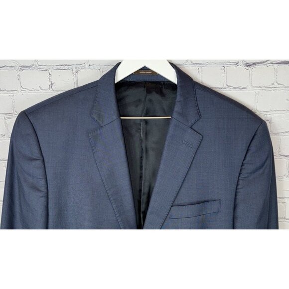 PETER MILLAR Men’s Size 44T 100% Wool Navy Blue Blazer Jacket - Picture 3 of 8
